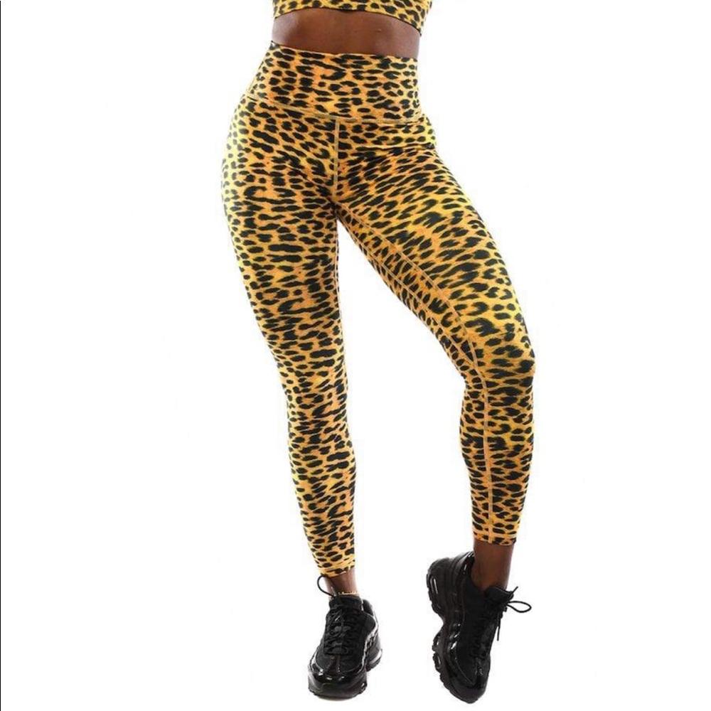 Classic effortless leggings-sunset leopard